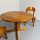 Vintage solid pine table, Scandinavian design by Rainer Daumiller, 1970s