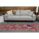 Vintage Turkish Hand-Knotted Wool Cotton Pink Runner Rug 100x335