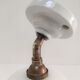 Wall lamp glass Clichy white brass porcelain 30s