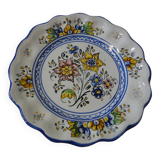 Assiette décorative en faïence décor fleuri de Talavera