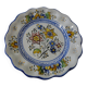 Assiette décorative en faïence décor fleuri de Talavera