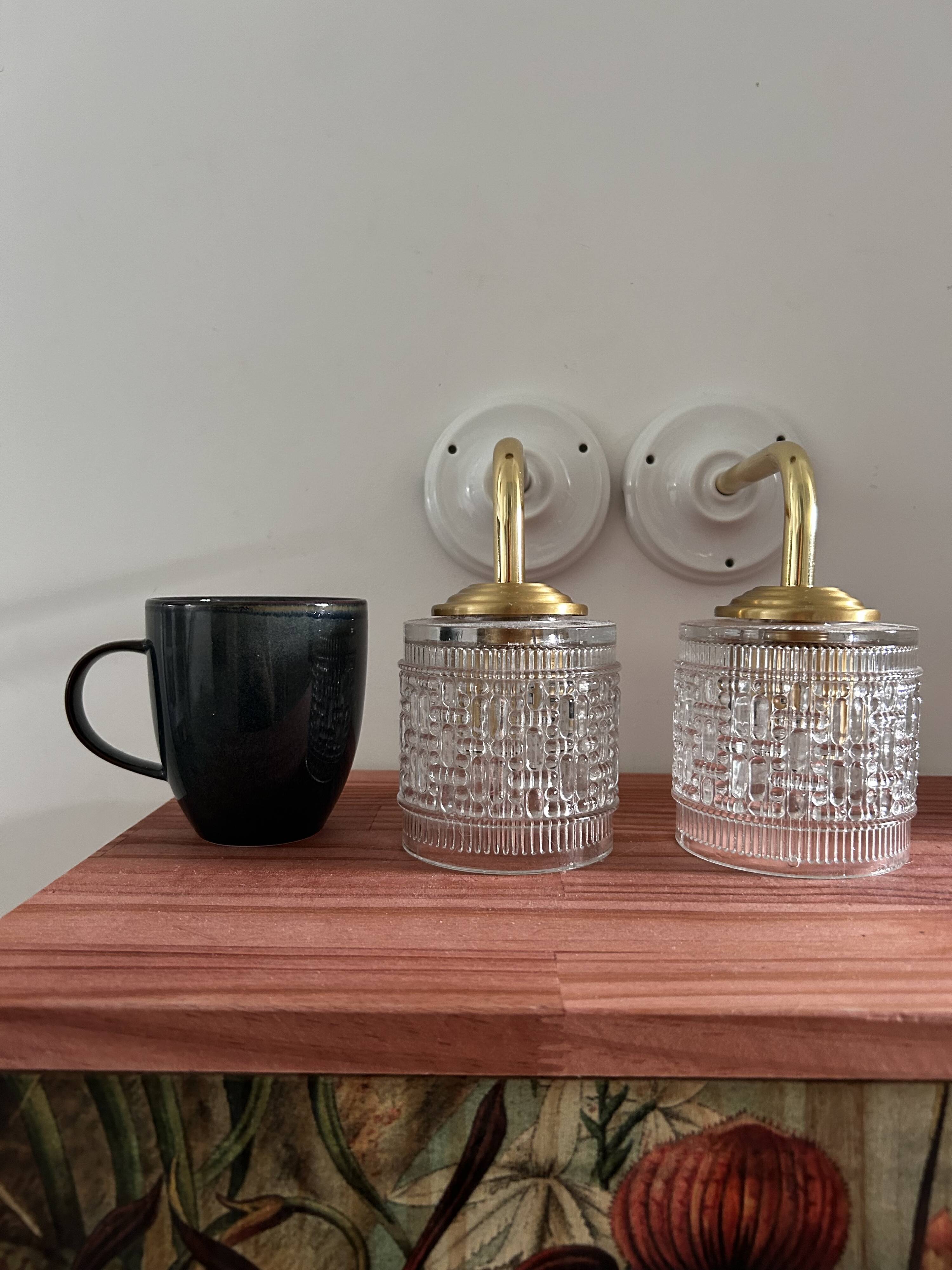 Pair of vintage wall sconces