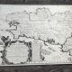 Old aluminium printing plate Brittany map