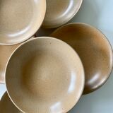 Set of 6 hollow sandstone plates