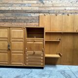 Huge piece of furniture by Guillerme and Chambron, 1950s