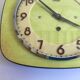 Yellow formica clock pendule