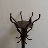 Vintage standing coat rack in bamboo