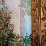 Tableau huile sur panneau.