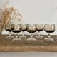 6 smoked liqueur glasses