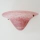 Half-moon wall light in pink glass paste Art Glass 70s 80s