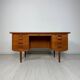 1960s Vintage Minimalistic Danish Teak Writing Desk
