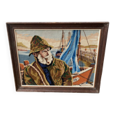 Vintage canvas “Fisherman”