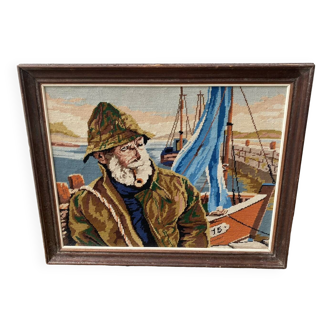 Vintage canvas “Fisherman”