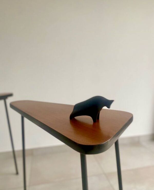 Paire de consoles hautes vintage