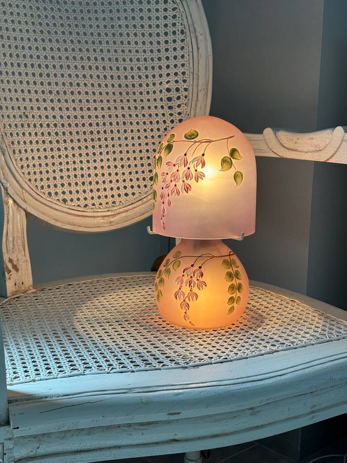 Vintage glass lamp
