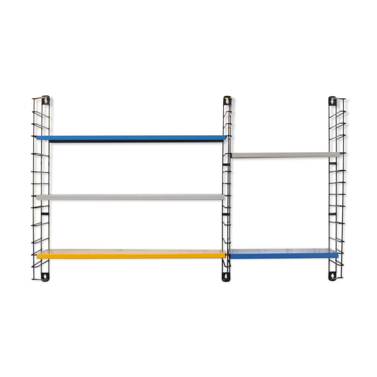 Vintage Tomado wall shelf by A. Dekker 1960s