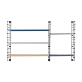Vintage Tomado wall shelf by A. Dekker 1960s