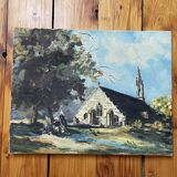 Chapelle de Pont-Aven, huile sur toile