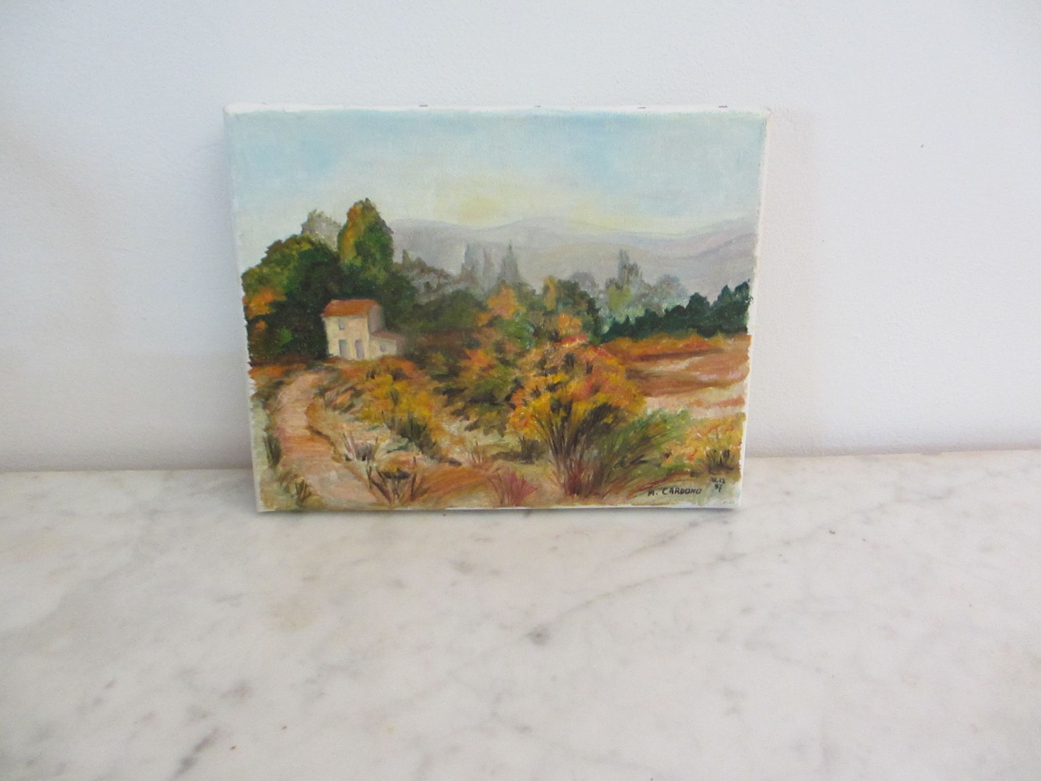 2 peintures sur toile