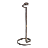 Hammered metal candle holder