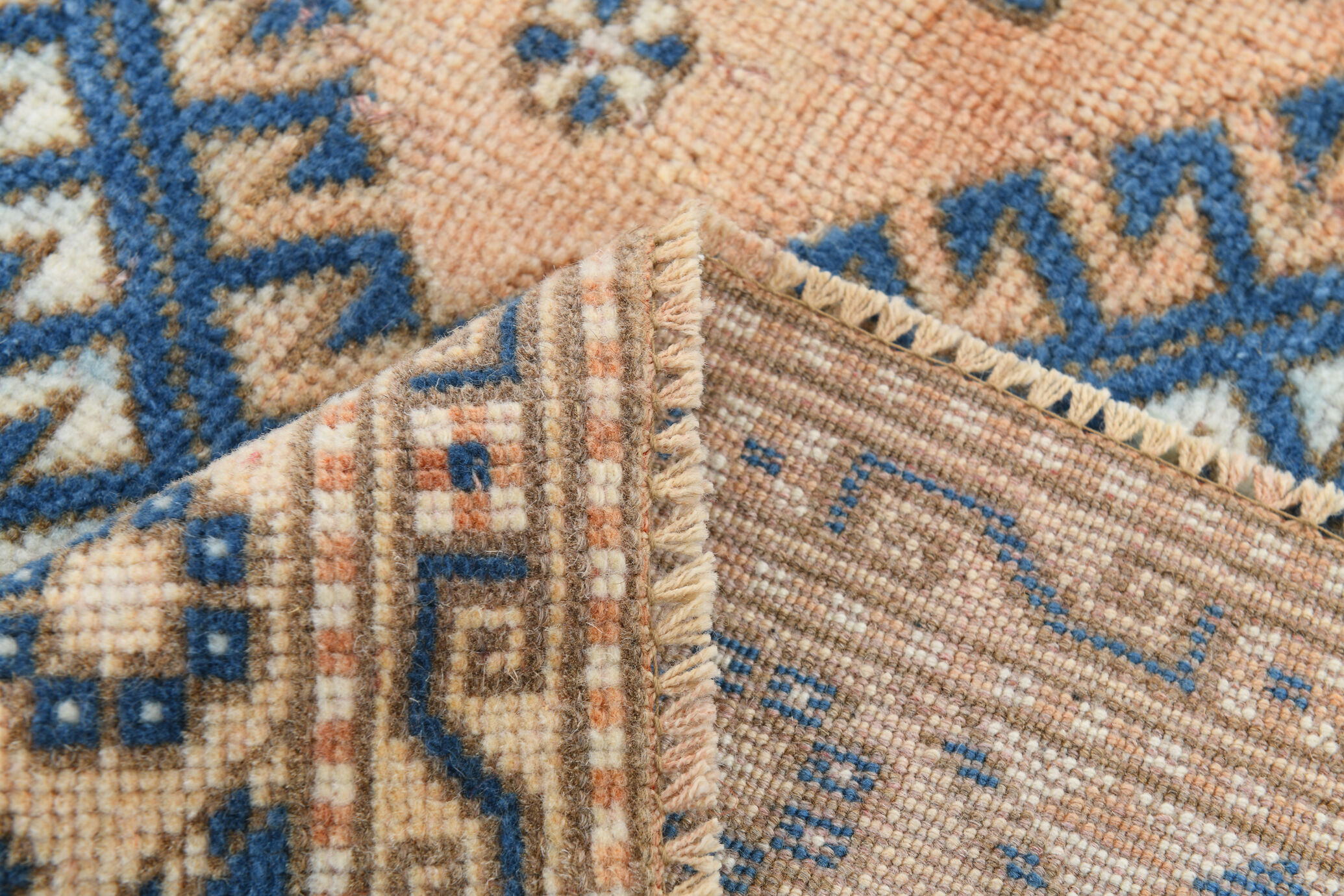 Medium Size Royal Blue Oushak Rug