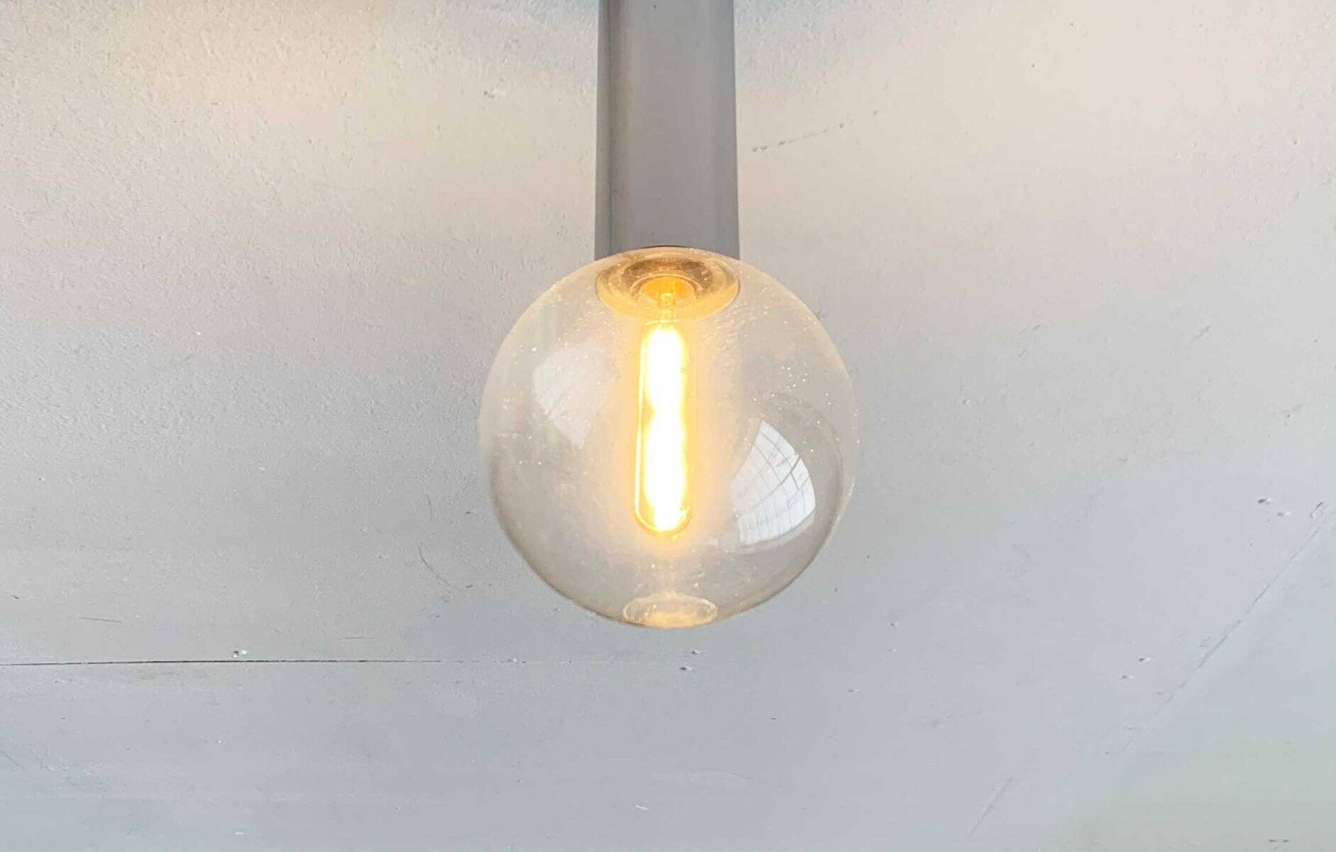 Vintage German Space Age replacement or spare glass piece for lamp by Motoko Ishii for Staff, 1970s.