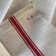 3 BF embroidered linen tea towels