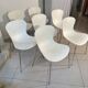 Set of 7 chairs, model nap ks50 by kaspar salto, edition fritz hansen.