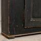Antique primitive black wood furniture, beautiful original patina from the late 19th century.