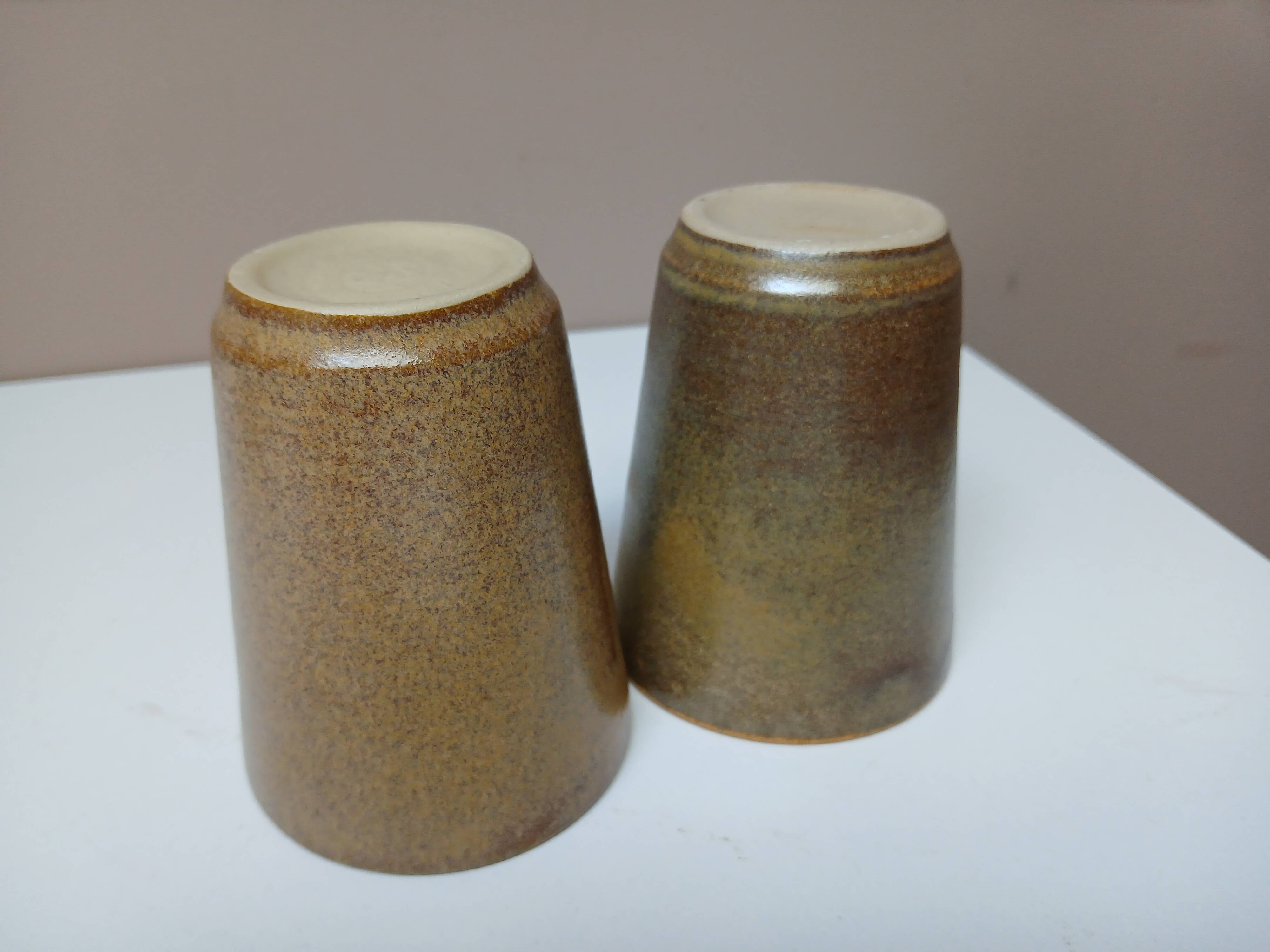vintage stoneware glasses