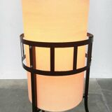 Mid-century tripod rocket floor lamp from the GDR of East Germany by Leuchtenbau Saller, 1960s.