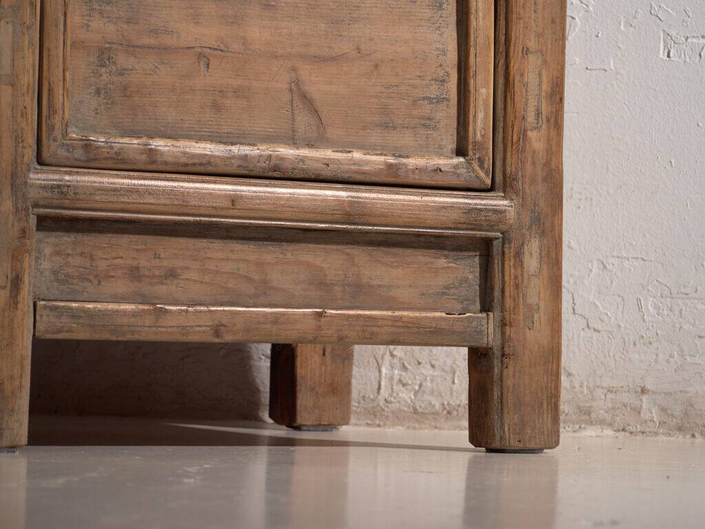 Antique three-door pine wood sideboard – China, circa 1900