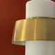 Opale &laiton suspension lampe midcentury par doria, années 1960