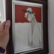 Isolde by Aubrey Beardsley beautiful art nouveau framed vintage mirror