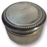 Crystal pot and silver metal lid