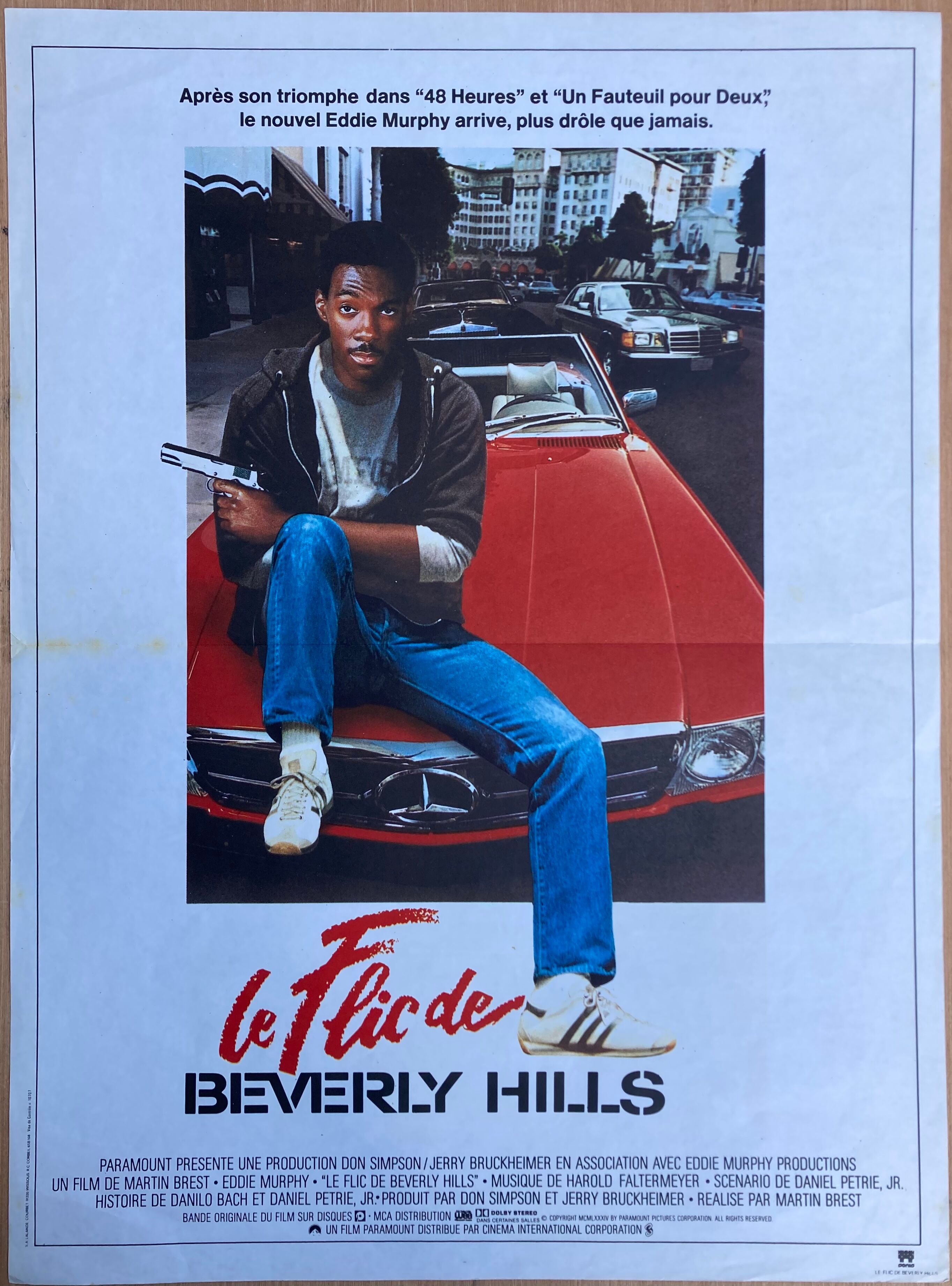 Affiche cinéma originale "Le flic de Beverly Hills" Eddie Murphy