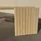 Large designer coffee table in travertine, eye shape, Roche Bobois edition from the 80s