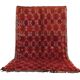 Tapis marocain vintage rouge 203 x 342 cm - Tapis berbère - Tapis en laine fait main rare