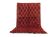 Red Vintage Moroccan Rug 203 x 342 cm - Berber Rug - Handmade Wool Rug Rare