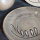 Duo of ceramic plates decorated with vintage foliage