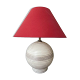 Art deco cracked ceramic lamp