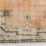 5x9 Peach Orange Antique Vintage Rug 166x263Cm SK 24342