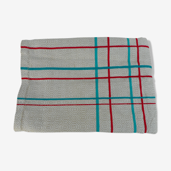 Basque tablecloth red and green stripes