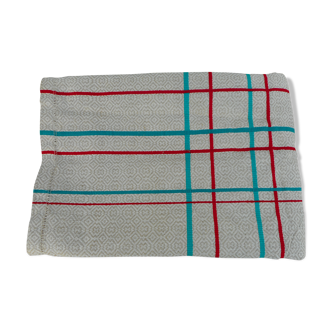 Basque tablecloth red and green stripes