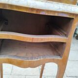 Pair of Louis XV style bedside tables with marble top
