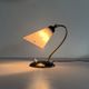 Mid-century bedside lamp in black metal and brass, 1950s, Germany