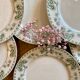 Set of 8 vintage plates in palmyre de sarreguemines iron earth (lot 3)