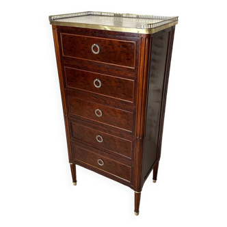 Louis XVI style mahogany chiffonier