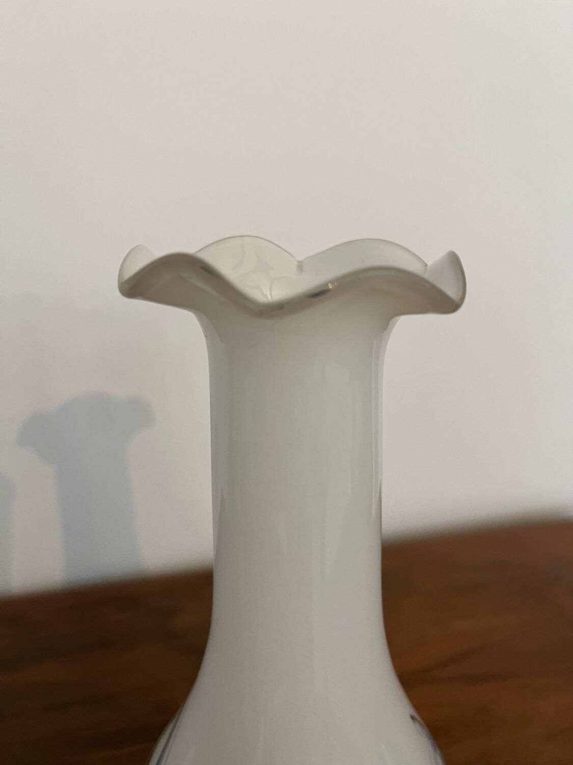 White speckled Murano vase