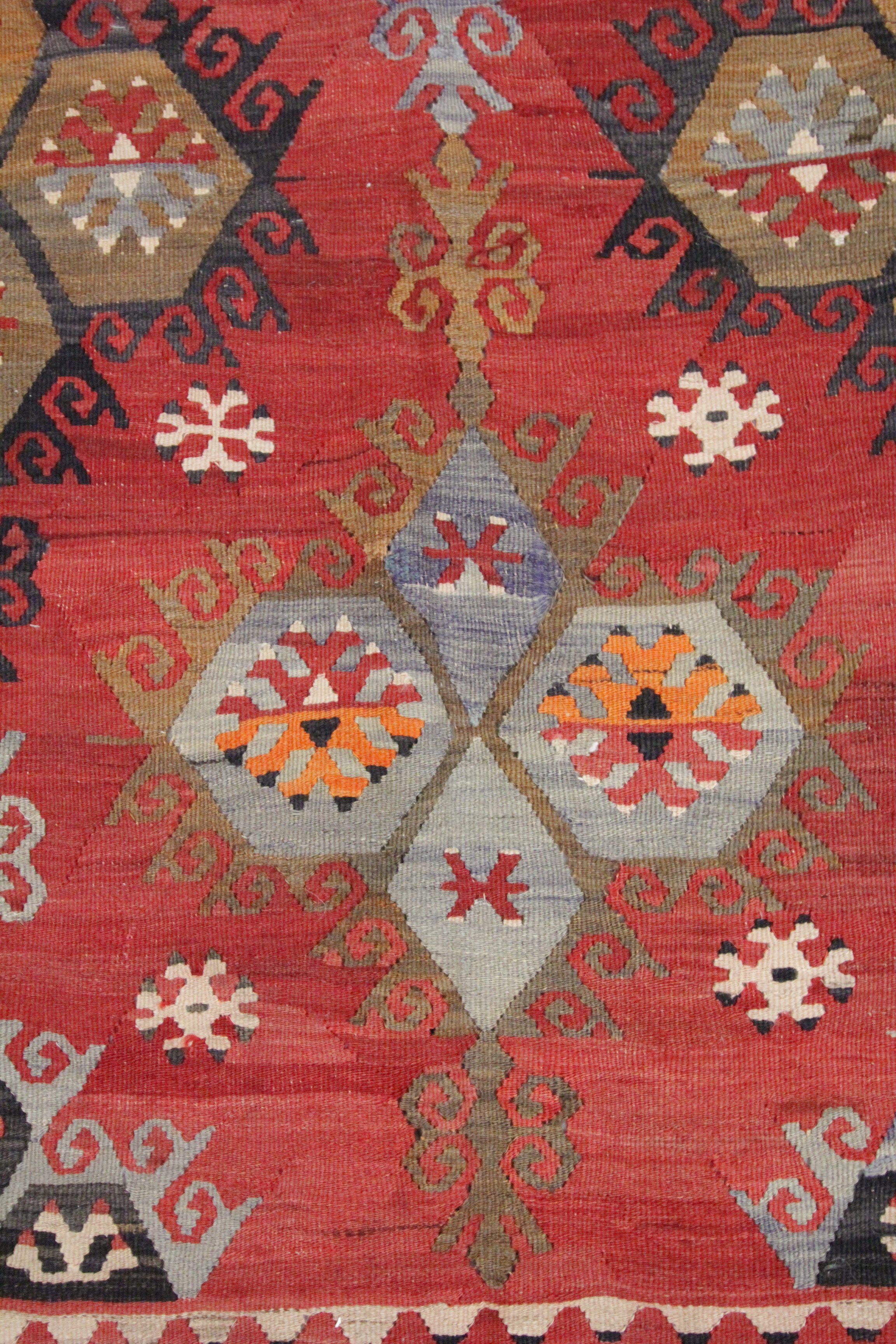 Handmade wool antique turkish sarkisla area rug carpet- 293x338cm